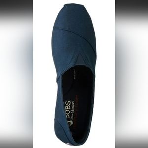 Bobs Navy Plush Slip Ons